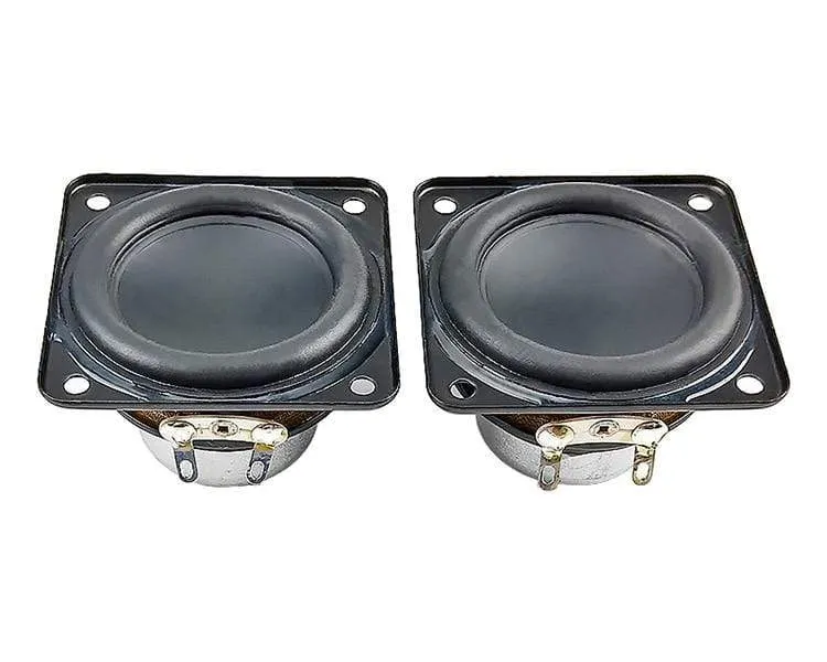 2 Zoll 48mm Vollfrequenz-Lautsprecher 4OHM 15W Neodym-Bass-Lautsprecher 20-Kern-Schwingspule Gummikante Reparatur Audiotreiber 2 Stück