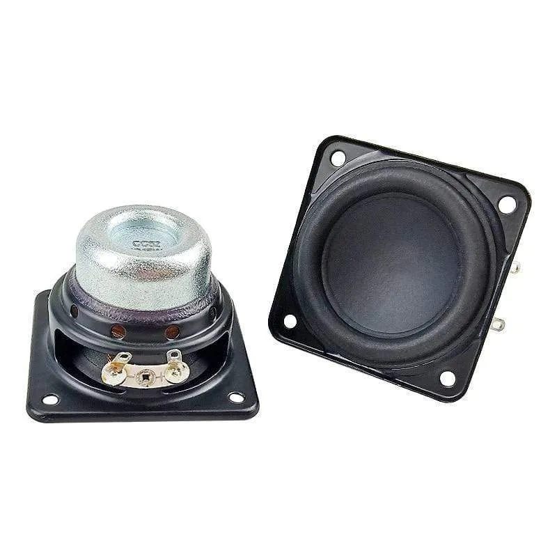 2 Zoll 48mm Vollfrequenz-Lautsprecher 4OHM 15W Neodym-Bass-Lautsprecher 20-Kern-Schwingspule Gummikante Reparatur Audiotreiber 2 Stück