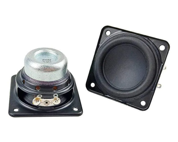 2 Zoll 48mm Vollfrequenz-Lautsprecher 4OHM 15W Neodym-Bass-Lautsprecher 20-Kern-Schwingspule Gummikante Reparatur Audiotreiber 2 Stück