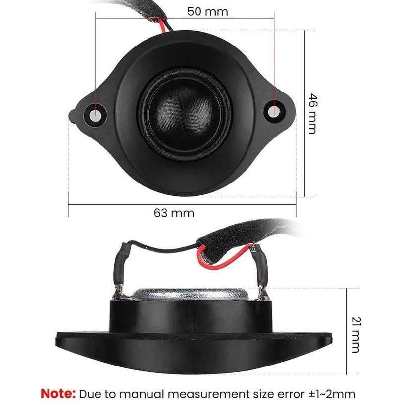 AIYIMA 2Pcs Hochtöner Audio Mini Lautsprecher Fahrer 8 Ohm 20W Heimkino Seide Film Höhen Lautsprecher Neodym magnet Lautsprecher Horn