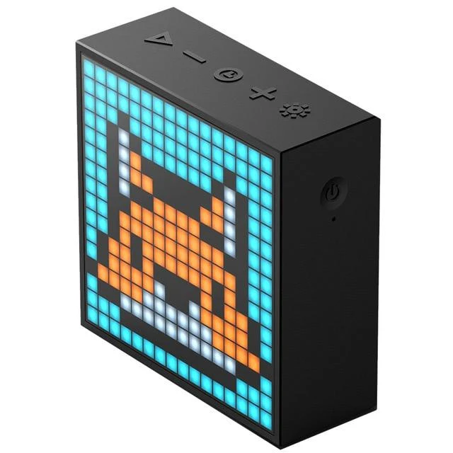 Divoom Timebox Evo, tragbarer Bluetooth-Lautsprecher mit Uhrwecker, programmierbarem LED-Display für die Erstellung von Pixelkunst, einzigartiges Geschenk