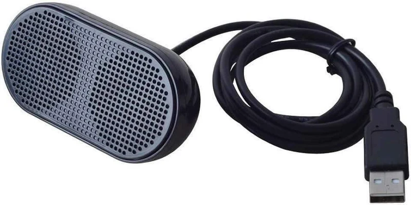 OUTMIX Tragbarer Soundbox-Mini-Lautsprecher, USB-betriebener Stereo-Computer-Lautsprecher, Lautsprecher, Subwoofer für PS4, Spiel, Notebook, Laptop, PC