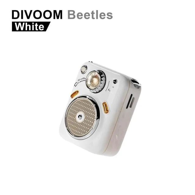 Divoom Beetles Mini-Bluetooth-Lautsprecher mit FM-Radio, süßer tragbarer kabelloser Outdoor-Lautsprecher, TF-Karte mit langer Batterielebensdauer