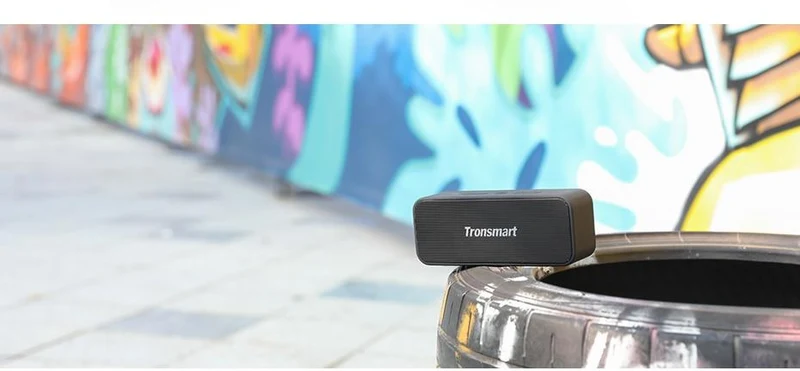 Tronsmart T2 Plus Bluetooth 5.0-Lautsprecher, 20 W, tragbarer Lautsprecher, 24-Stunden-Säule, IPX7-Soundbar mit NFC, Sprachassistent, Micro SD