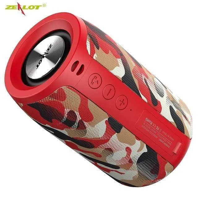 ZEALOT S32 Drahtloser Bluetooth-Lautsprecher, tragbarer Mini-HIFI-Subwoofer-Lautsprecher mit FM-Radiosäule, unterstützt TF, TWS, USB-Flash-Laufwerk