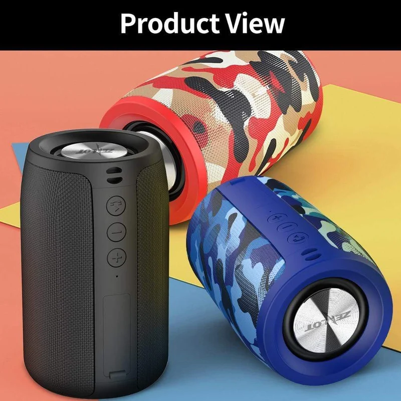 ZEALOT S32 Drahtloser Bluetooth-Lautsprecher, tragbarer Mini-HIFI-Subwoofer-Lautsprecher mit FM-Radiosäule, unterstützt TF, TWS, USB-Flash-Laufwerk