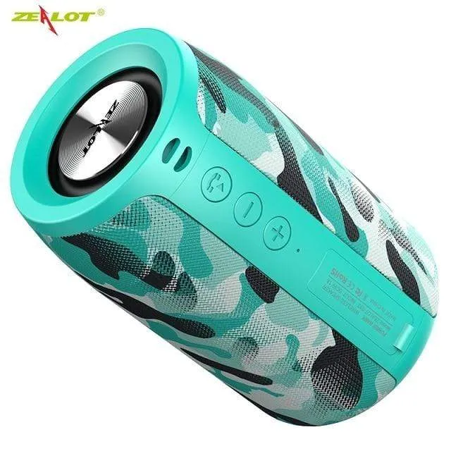 ZEALOT S32 Drahtloser Bluetooth-Lautsprecher, tragbarer Mini-HIFI-Subwoofer-Lautsprecher mit FM-Radiosäule, unterstützt TF, TWS, USB-Flash-Laufwerk