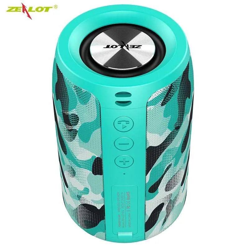 ZEALOT S32 Drahtloser Bluetooth-Lautsprecher, tragbarer Mini-HIFI-Subwoofer-Lautsprecher mit FM-Radiosäule, unterstützt TF, TWS, USB-Flash-Laufwerk
