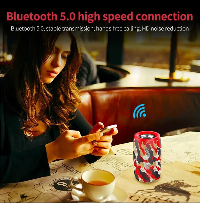 ZEALOT S32 Drahtloser Bluetooth-Lautsprecher, tragbarer Mini-HIFI-Subwoofer-Lautsprecher mit FM-Radiosäule, unterstützt TF, TWS, USB-Flash-Laufwerk