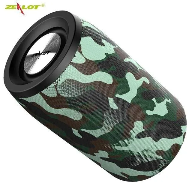 ZEALOT S32 Drahtloser Bluetooth-Lautsprecher, tragbarer Mini-HIFI-Subwoofer-Lautsprecher mit FM-Radiosäule, unterstützt TF, TWS, USB-Flash-Laufwerk