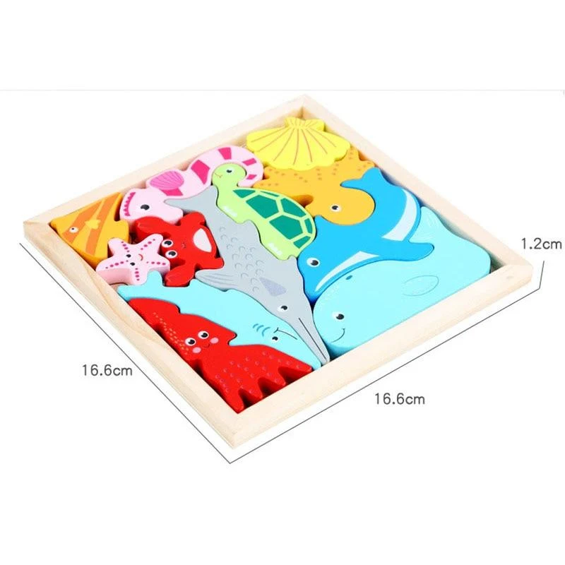 Buntes 3D-Puzzle aus Holzspielzeug, hochwertiges Tangram-Mathe-Spielzeug, Puzzle-Spiel, Vorstellungskraft, pädagogisches Spielzeug für Kinder im Vorschulalter