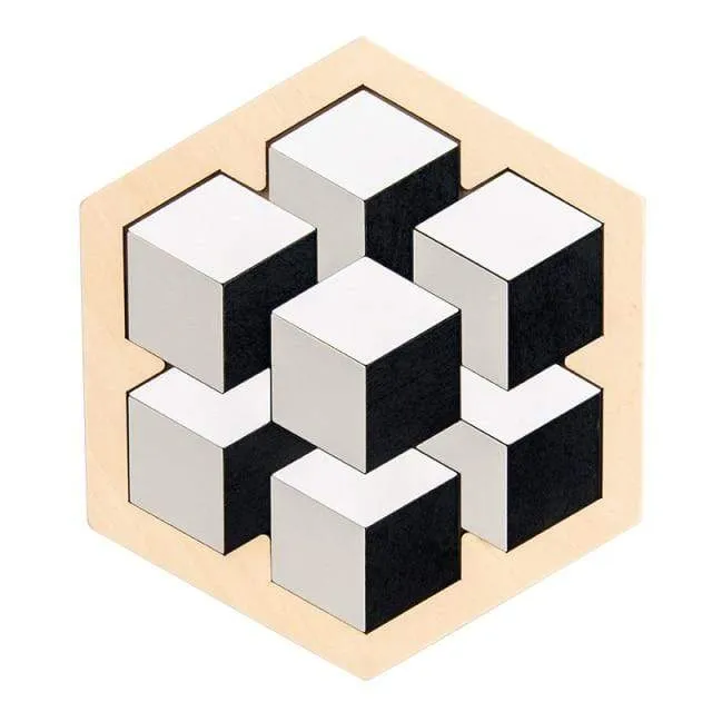 Buntes 3D-Puzzle aus Holzspielzeug, hochwertiges Tangram-Mathe-Spielzeug, Puzzle-Spiel, Vorstellungskraft, pädagogisches Spielzeug für Kinder im Vorschulalter
