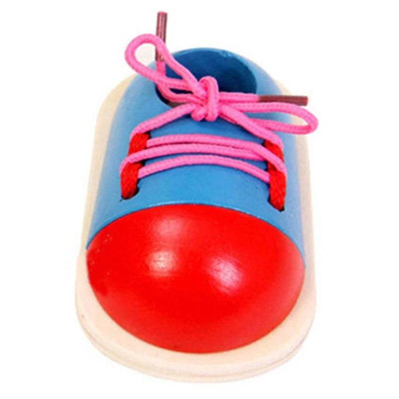 Pädagogisches Lernen Bildung 1 Stück Mode Kleinkind Schnürschuhe Montessori Kinder Holzspielzeug Kinderspielzeug Drop Shipping