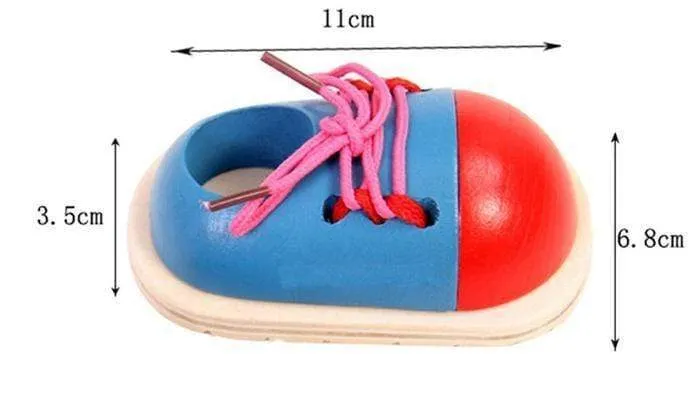 Pädagogisches Lernen Bildung 1 Stück Mode Kleinkind Schnürschuhe Montessori Kinder Holzspielzeug Kinderspielzeug Drop Shipping