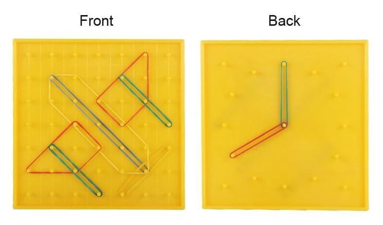 Kunststoff Nagelplatte Primäre Mathematik Nagelbrett Werkzeug Geometrie Demo Kinder Lernspielzeug Lehrinstrument Puzzle Spiel Spielzeug
