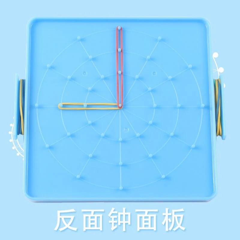 Kunststoff Nagelplatte Primäre Mathematik Nagelbrett Werkzeug Geometrie Demo Kinder Lernspielzeug Lehrinstrument Puzzle Spiel Spielzeug