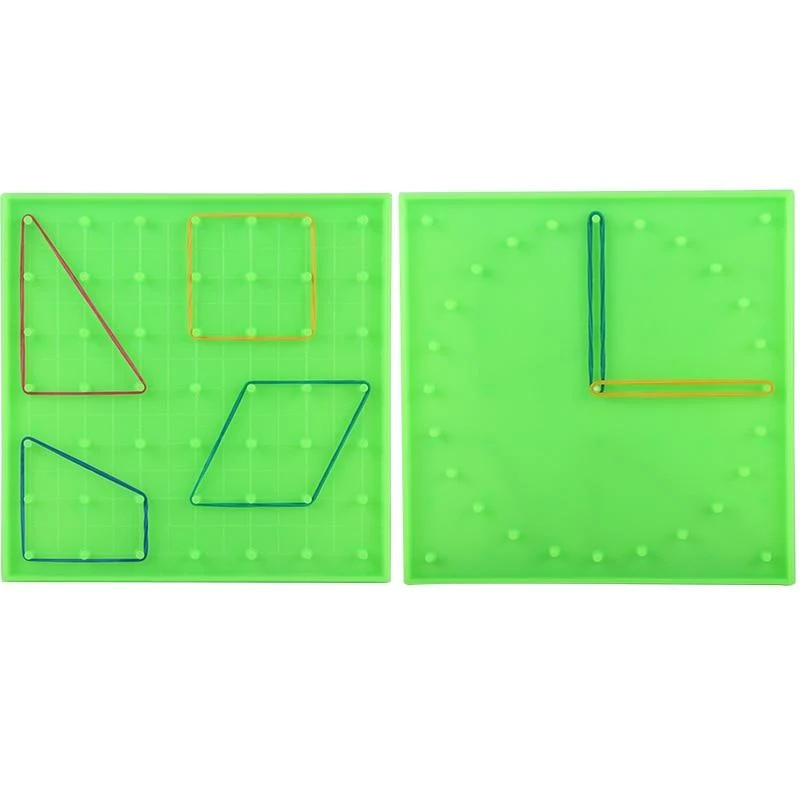 Kunststoff Nagelplatte Primäre Mathematik Nagelbrett Werkzeug Geometrie Demo Kinder Lernspielzeug Lehrinstrument Puzzle Spiel Spielzeug
