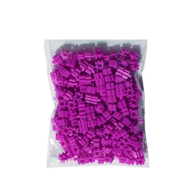 Mini Building Blocks DIY Brick 1x1Dots 200PCS 25Colors Lernspiele Spielzeug für Kinder Kompatibel mit Markenblöcken