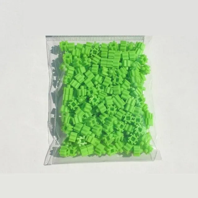 Mini Building Blocks DIY Brick 1x1Dots 200PCS 25Colors Lernspiele Spielzeug für Kinder Kompatibel mit Markenblöcken