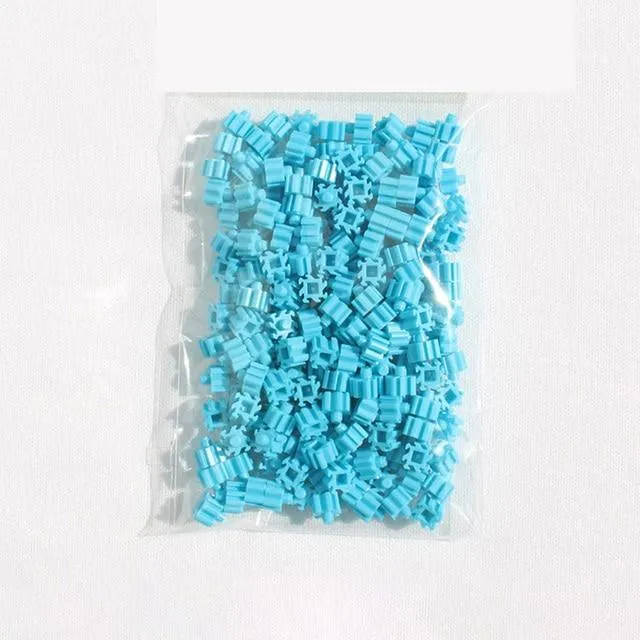 Mini Building Blocks DIY Brick 1x1Dots 200PCS 25Colors Lernspiele Spielzeug für Kinder Kompatibel mit Markenblöcken