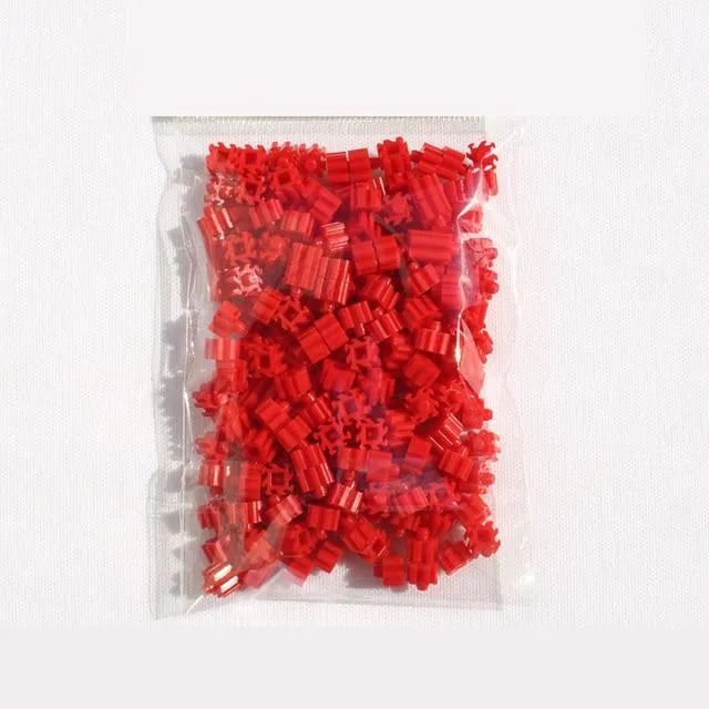 Mini Building Blocks DIY Brick 1x1Dots 200PCS 25Colors Lernspiele Spielzeug für Kinder Kompatibel mit Markenblöcken