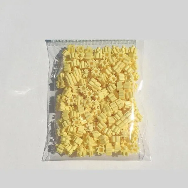 Mini Building Blocks DIY Brick 1x1Dots 200PCS 25Colors Lernspiele Spielzeug für Kinder Kompatibel mit Markenblöcken