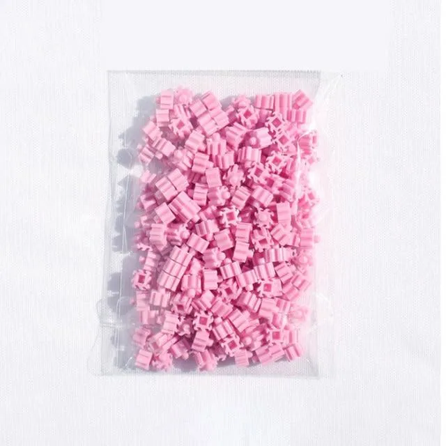 Mini Building Blocks DIY Brick 1x1Dots 200PCS 25Colors Lernspiele Spielzeug für Kinder Kompatibel mit Markenblöcken