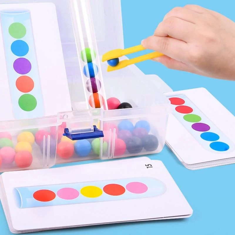 Clip Perlen Reagenzglas Spielzeug Kinder Logic Konzentration Feinmotorik Training Spiel Montessori Lehrmittel Pädagogisches Spielzeug Für Kinder