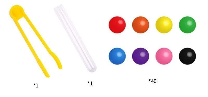 Clip Perlen Reagenzglas Spielzeug Kinder Logic Konzentration Feinmotorik Training Spiel Montessori Lehrmittel Pädagogisches Spielzeug Für Kinder