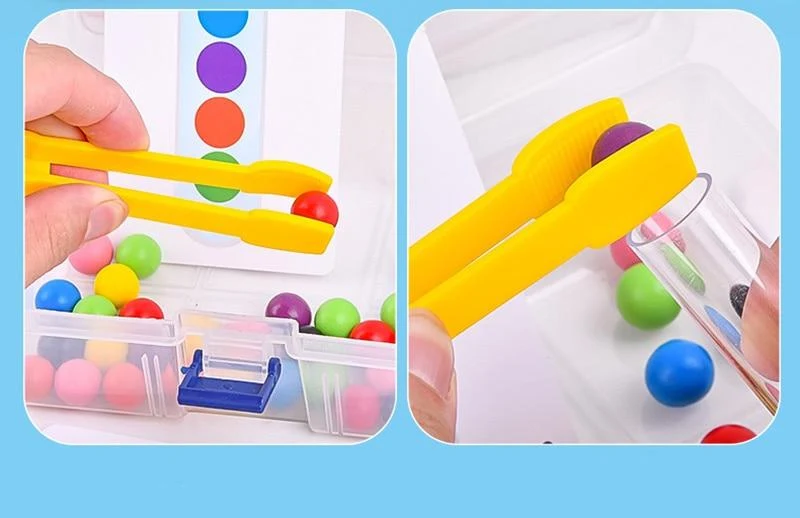 Clip Perlen Reagenzglas Spielzeug Kinder Logic Konzentration Feinmotorik Training Spiel Montessori Lehrmittel Pädagogisches Spielzeug Für Kinder