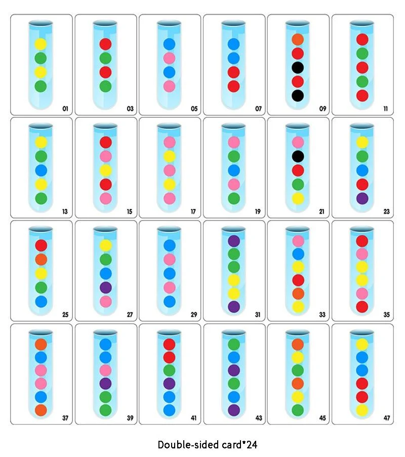 Clip Perlen Reagenzglas Spielzeug Kinder Logic Konzentration Feinmotorik Training Spiel Montessori Lehrmittel Pädagogisches Spielzeug Für Kinder