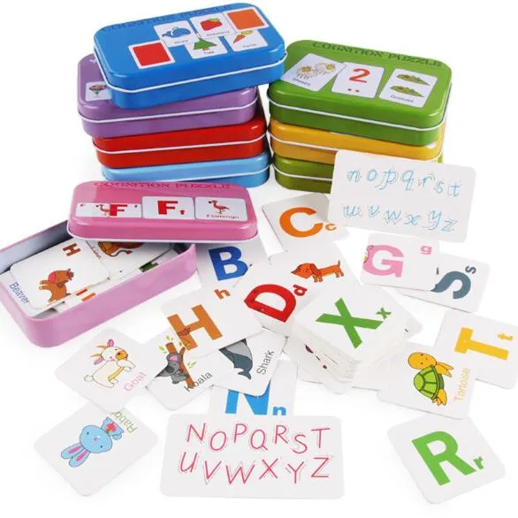 Obst Tier Erkenntnis Karte Puzzle Spiel Für Baby Kleinkind Montessori Matching Spiel 3D Jigsaw Kinder Früh Lernen Pädagogisches Geschenk