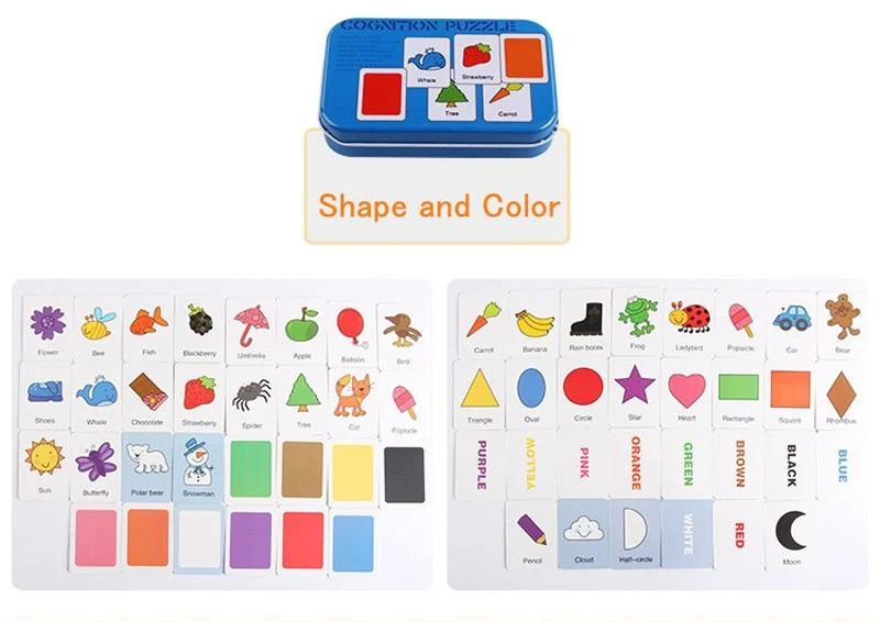 Obst Tier Erkenntnis Karte Puzzle Spiel Für Baby Kleinkind Montessori Matching Spiel 3D Jigsaw Kinder Früh Lernen Pädagogisches Geschenk