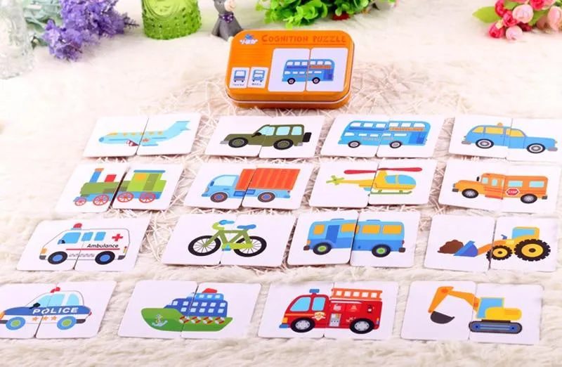 Obst Tier Erkenntnis Karte Puzzle Spiel Für Baby Kleinkind Montessori Matching Spiel 3D Jigsaw Kinder Früh Lernen Pädagogisches Geschenk