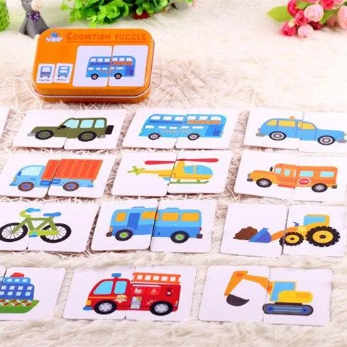 Obst Tier Erkenntnis Karte Puzzle Spiel Für Baby Kleinkind Montessori Matching Spiel 3D Jigsaw Kinder Früh Lernen Pädagogisches Geschenk