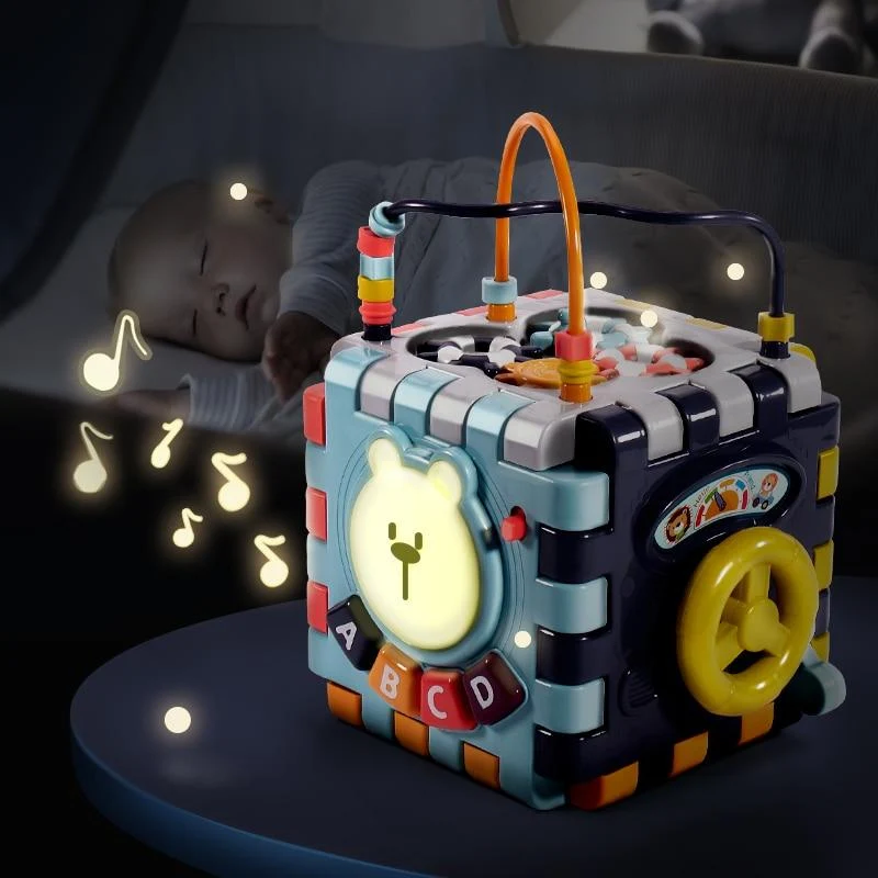 Baby Musik Block Spielzeug Box Neugeborenes Pädagogisches Newbron Interaktives Spiel 0 Monate Montessori Lernen Sensorische Rassel Kinderspielzeug