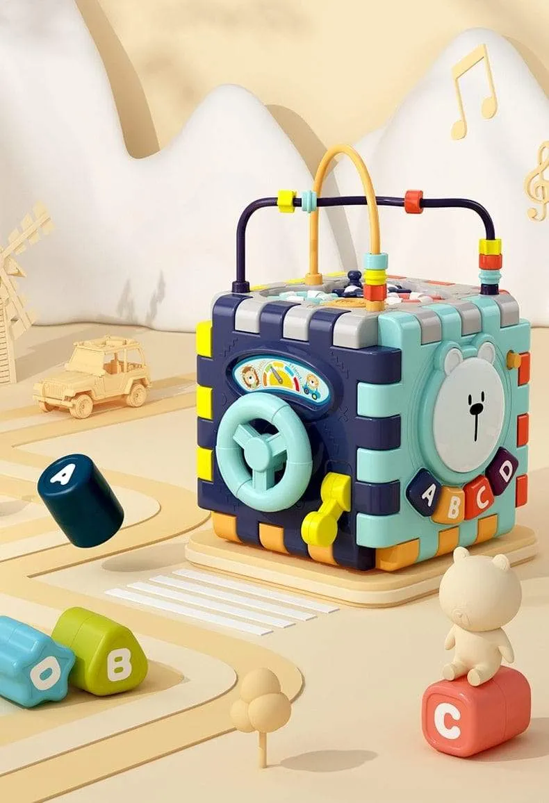 Baby Musik Block Spielzeug Box Neugeborenes Pädagogisches Newbron Interaktives Spiel 0 Monate Montessori Lernen Sensorische Rassel Kinderspielzeug