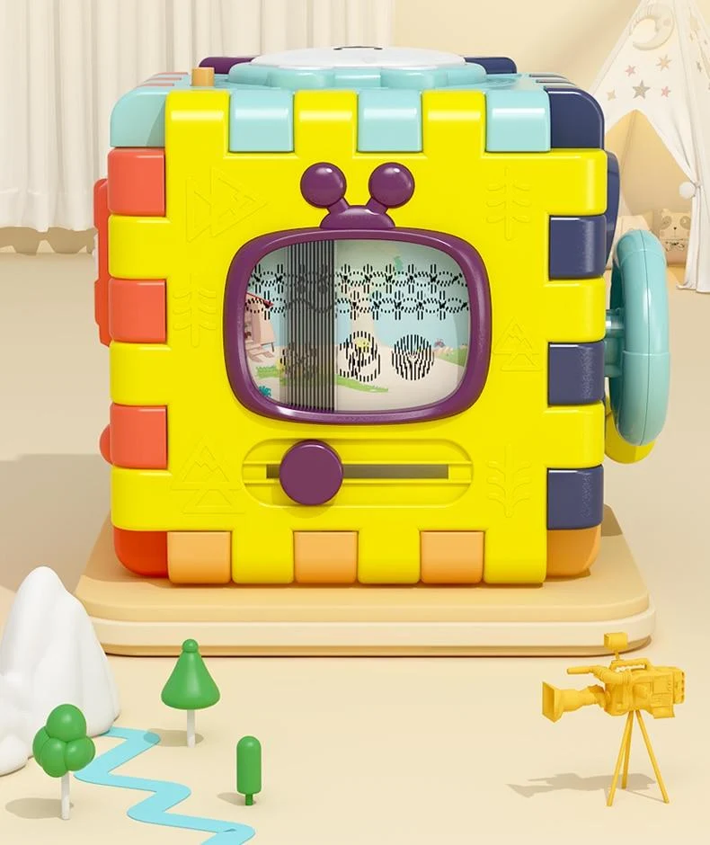 Baby Musik Block Spielzeug Box Neugeborenes Pädagogisches Newbron Interaktives Spiel 0 Monate Montessori Lernen Sensorische Rassel Kinderspielzeug