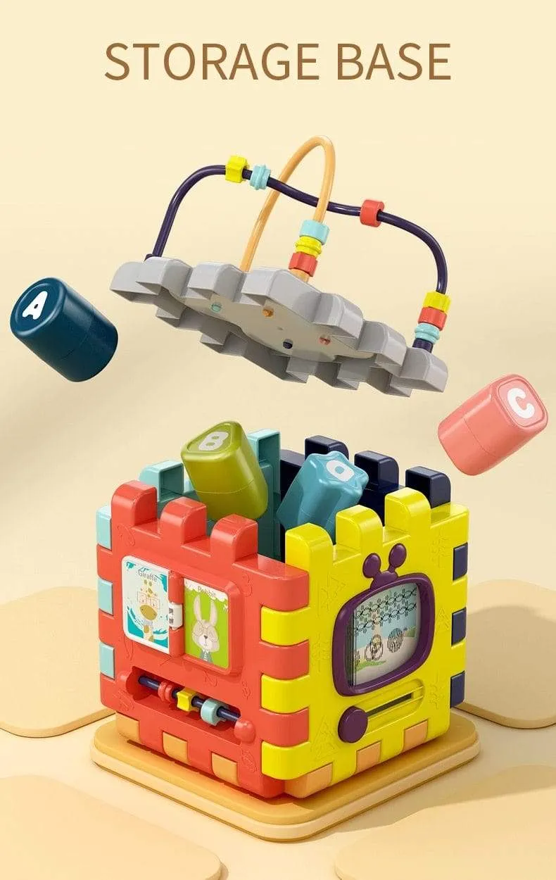 Baby Musik Block Spielzeug Box Neugeborenes Pädagogisches Newbron Interaktives Spiel 0 Monate Montessori Lernen Sensorische Rassel Kinderspielzeug