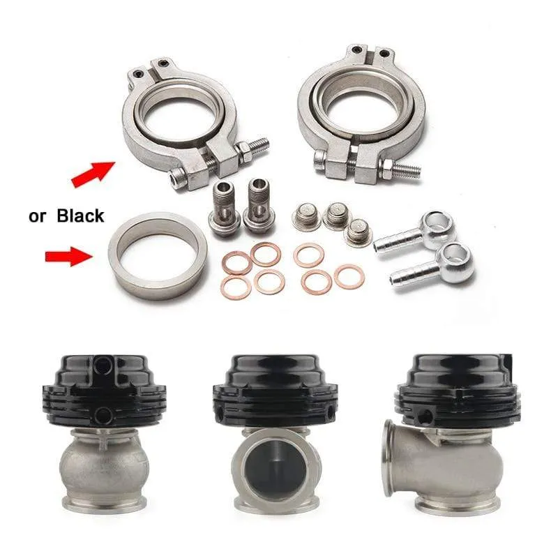 Universal 38mm externes Wastegate V-Band Flansch-Turbo-Wastegate für Supercharge Turbo Manifold mit Logo MV-S 38mm Wastegate