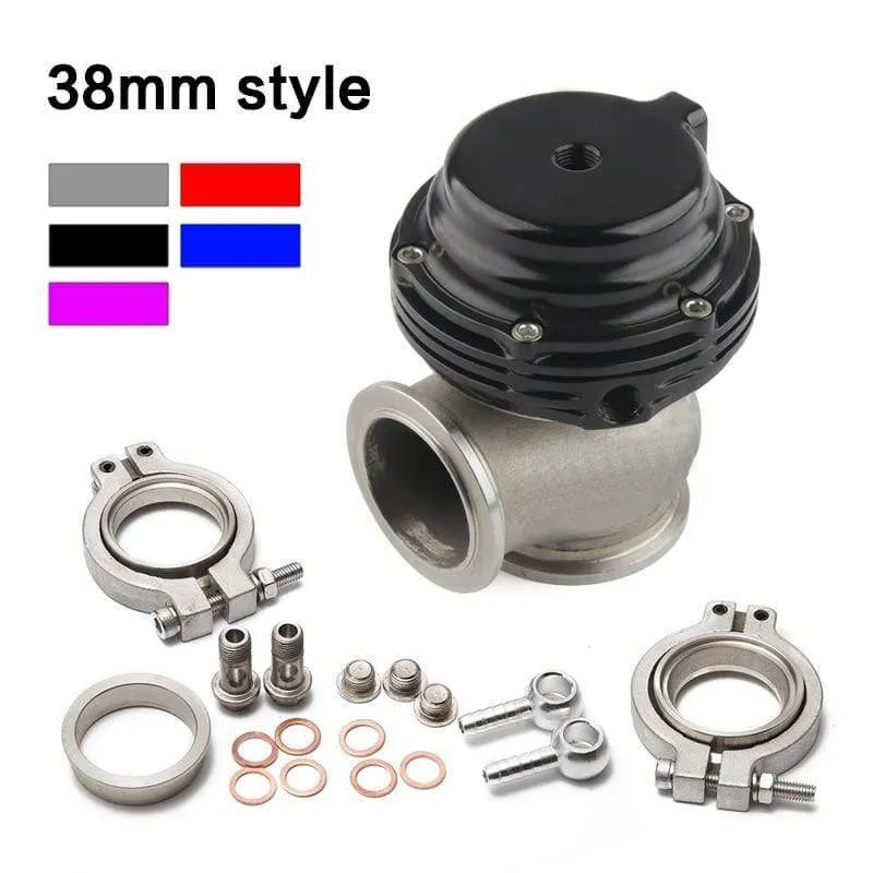 Universal 38mm externes Wastegate V-Band Flansch-Turbo-Wastegate für Supercharge Turbo Manifold mit Logo MV-S 38mm Wastegate