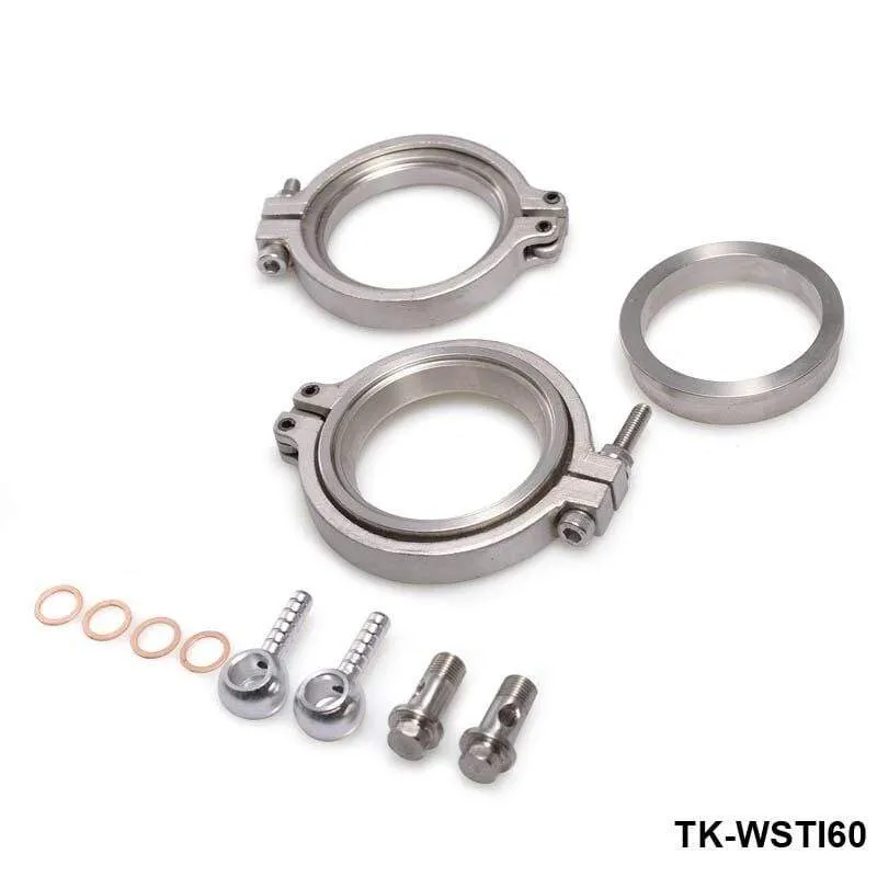 Racing Billet Aluminium Auto 60MM Vband V60 Flansch Turbo Wastegate Für BMW Subaru Honda TK-WSTIAL60