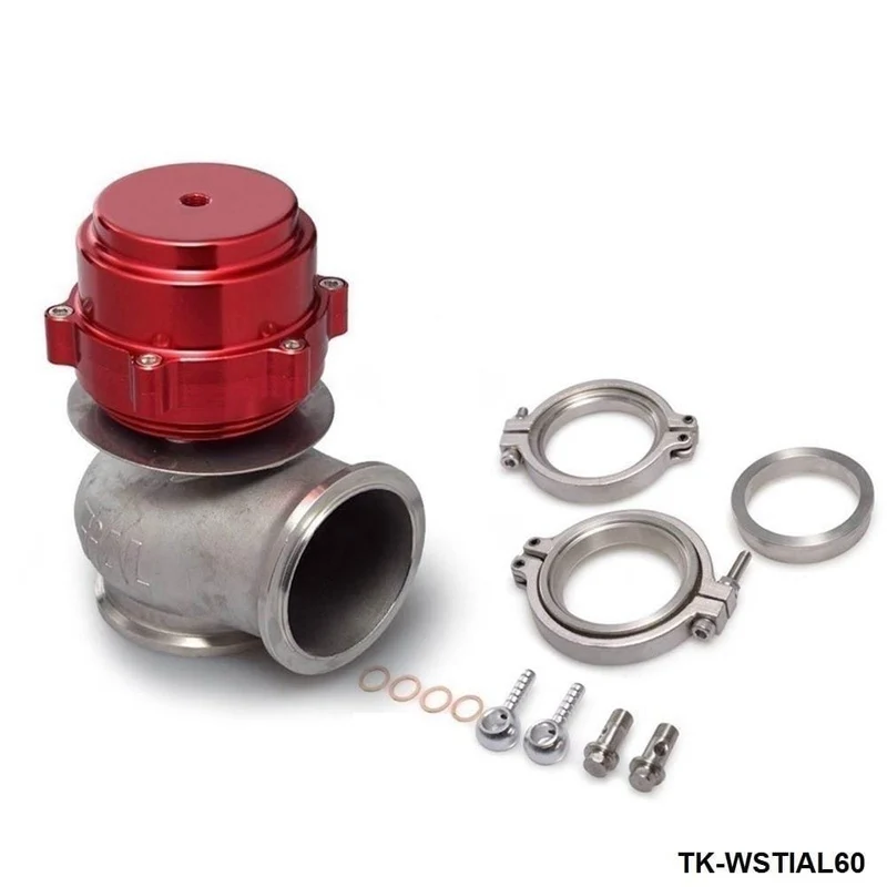 Racing Billet Aluminium Auto 60MM Vband V60 Flansch Turbo Wastegate Für BMW Subaru Honda TK-WSTIAL60