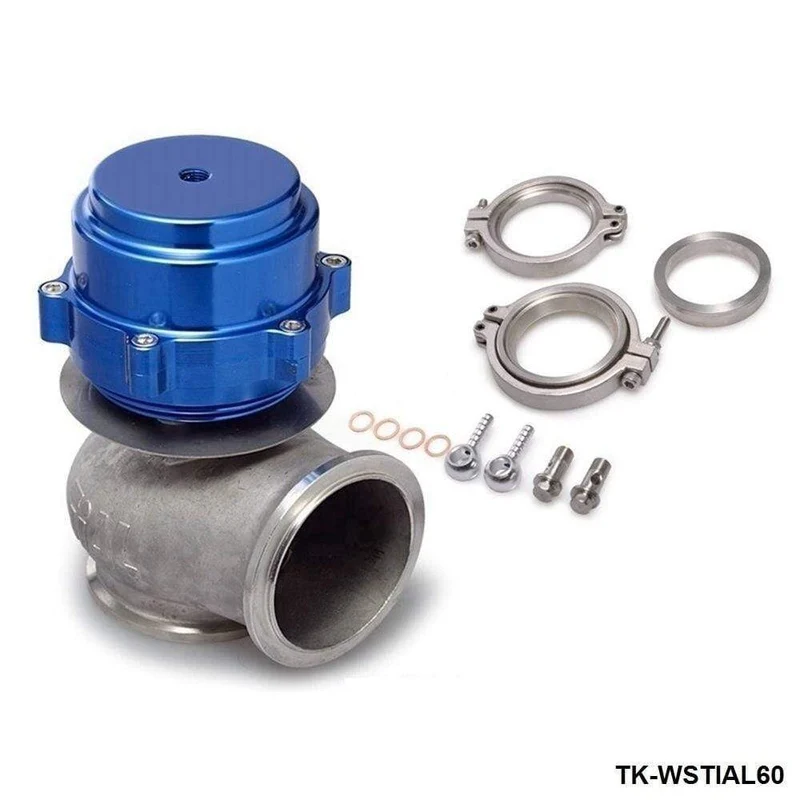 Racing Billet Aluminium Auto 60MM Vband V60 Flansch Turbo Wastegate Für BMW Subaru Honda TK-WSTIAL60