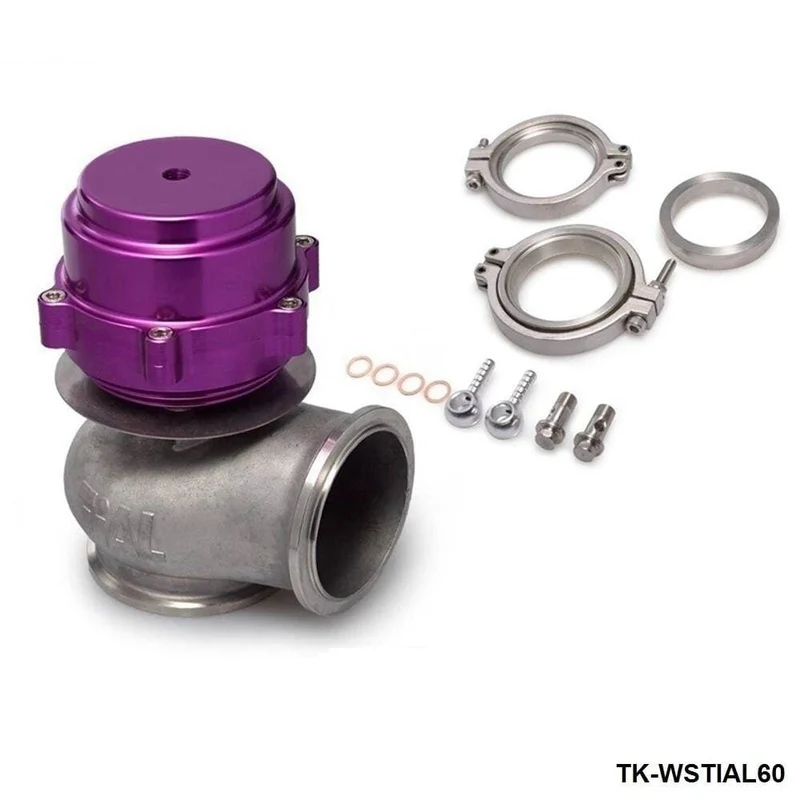 Racing Billet Aluminium Auto 60MM Vband V60 Flansch Turbo Wastegate Für BMW Subaru Honda TK-WSTIAL60