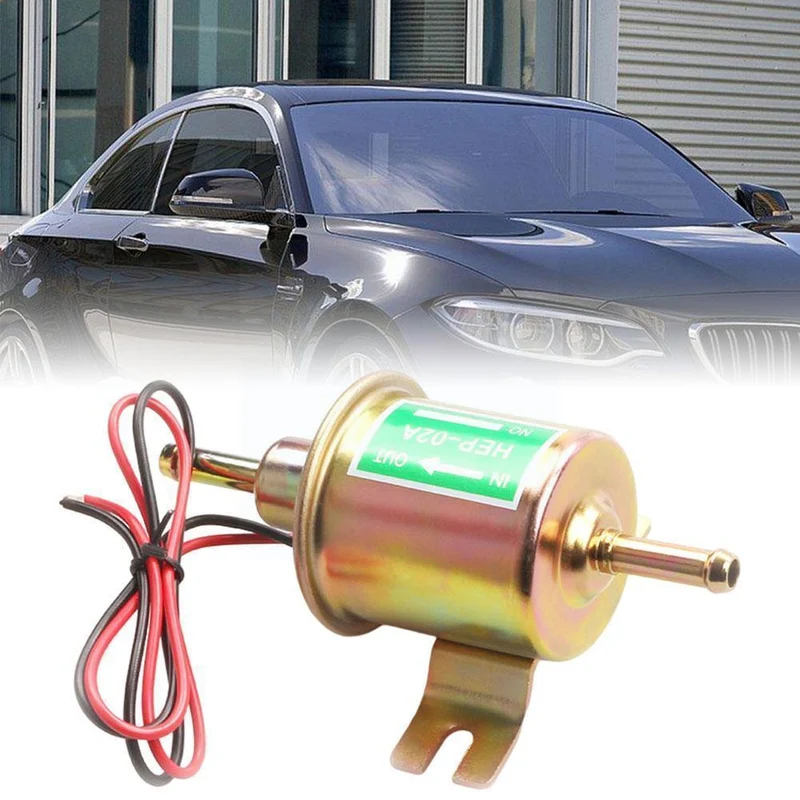 12V 24V Für Auto Motorrad ATV Hohe Qualität Niedrigen Elektrische Benzin HEP-02A Druck Pumpe Universal Kraftstoff Benzin Q5C2