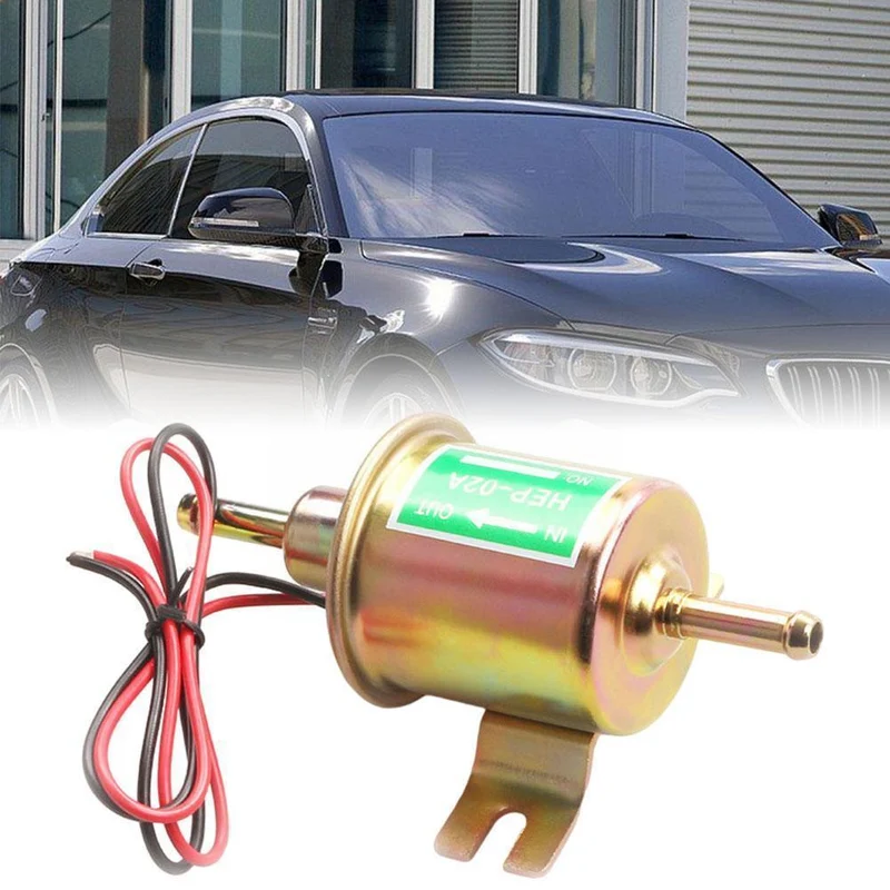 12V 24V Für Auto Motorrad ATV Hohe Qualität Niedrigen Elektrische Benzin HEP-02A Druck Pumpe Universal Kraftstoff Benzin Q5C2