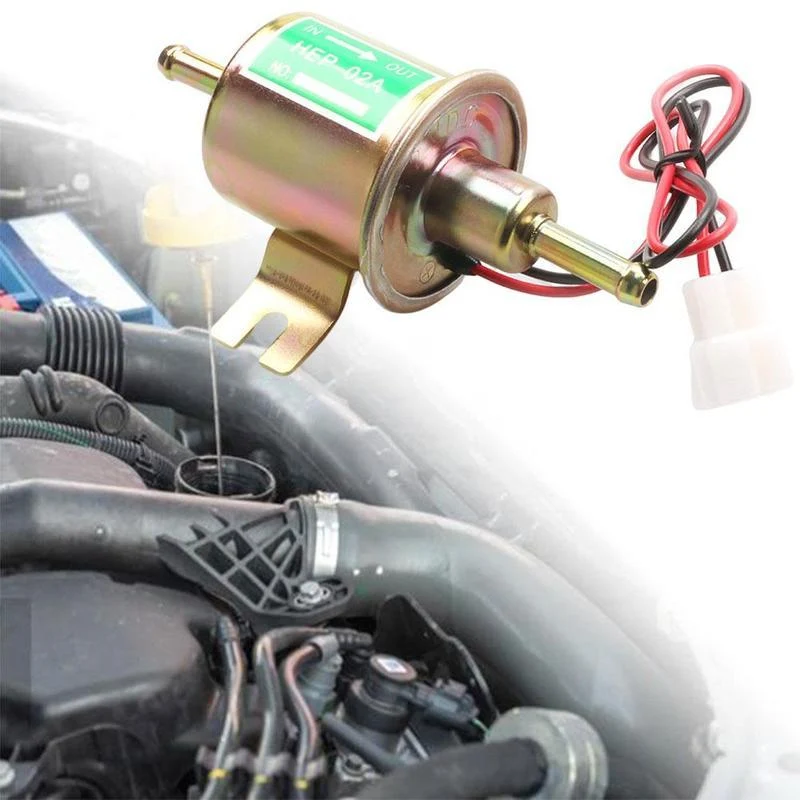 12V 24V Für Auto Motorrad ATV Hohe Qualität Niedrigen Elektrische Benzin HEP-02A Druck Pumpe Universal Kraftstoff Benzin Q5C2