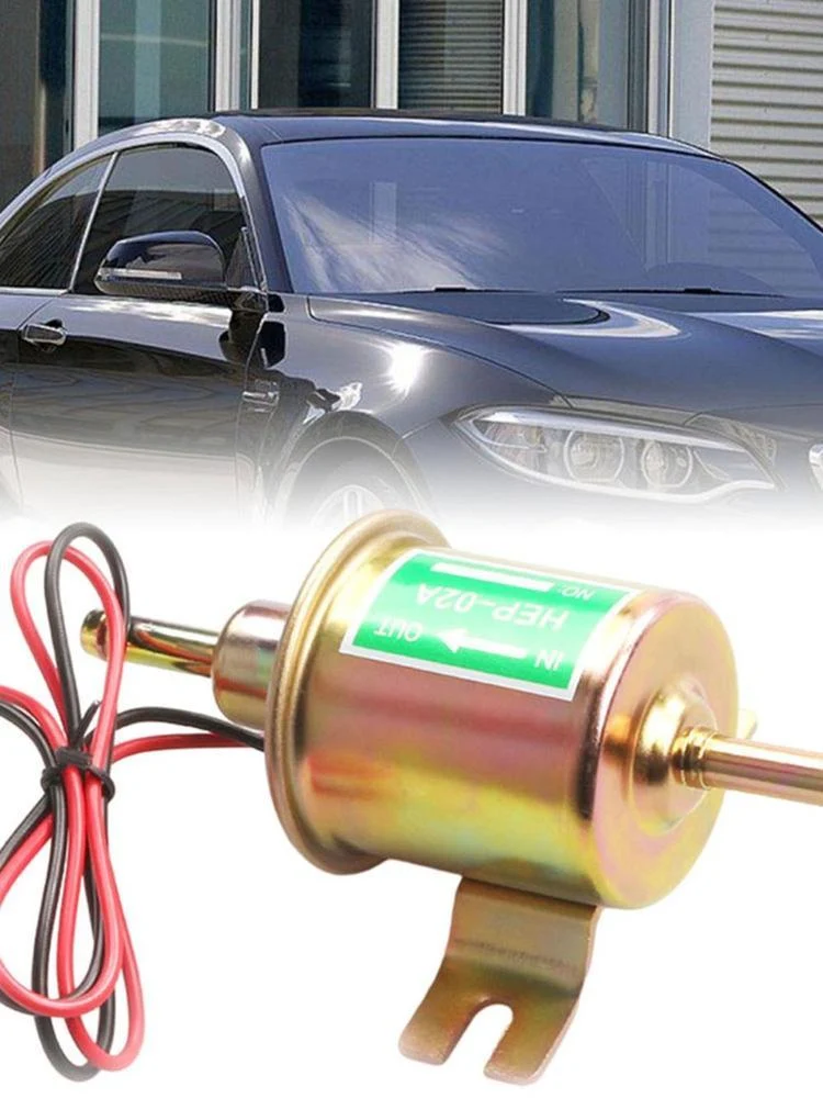 12V 24V Für Auto Motorrad ATV Hohe Qualität Niedrigen Elektrische Benzin HEP-02A Druck Pumpe Universal Kraftstoff Benzin Q5C2