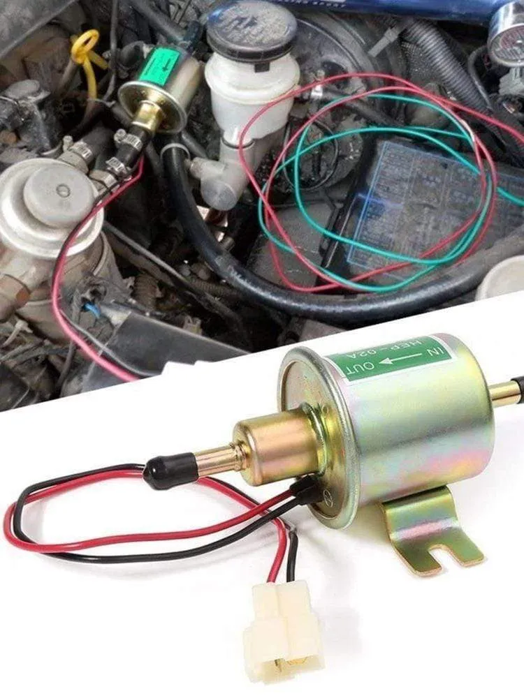 12V 24V Für Auto Motorrad ATV Hohe Qualität Niedrigen Elektrische Benzin HEP-02A Druck Pumpe Universal Kraftstoff Benzin Q5C2